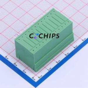 DB2ERH-3.5-2*12P-GN Plug-in Terminal Block Through hole,P=3.5mm Connector Board-to-Board / Socket - Closed 2x12P 3.5mm Green - Product Image 2