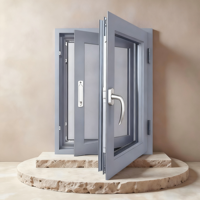 Ventanas Abatibles de Aluminio con Rotura de Puente Térmico Marca ZF Personalizadas, Aislamiento Térmico de Fibra de Vidrio, Insonorización, Calificadas por Energy Star, Templadas