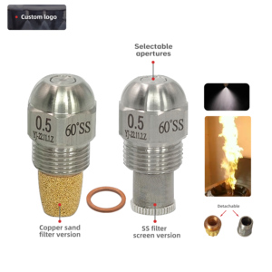 Nueva Boquilla de Inyección de Aceite de Cono Completo Sólido de 60 Grados, Inyector de Chorro de Acero Inoxidable con Filtro, Pulverizador de Gas, Certificación CE 1 - Product Image 2