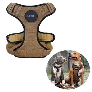 2023カスタムドッグハーネス新しいデザインツイードコンバットハーネストレーニング犬用耐久性のあるナイロン製爬虫類 - Product Image 1