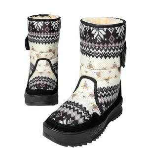 Nuevas <span class=keywords><strong>Botas</strong></span> de Nieve Planas de Media Caña para <span class=keywords><strong>Mujer</strong></span>, Invierno, Parte Superior de Algodón, Antideslizantes, Resistentes al Frío, Transpirables, Duraderas, Protegen las Piernas, para el Campo - Product Image 4