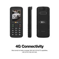 Teléfono Inteligente AGM M9 con Funciones Básicas, 4G, 48 MB de RAM + 128 MB de ROM, LTE CDMA, Doble SIM, Cuatro Núcleos, Batería de 1000 mAh, Pantalla LCD de 2.4 Pulgadas y 60 Hz