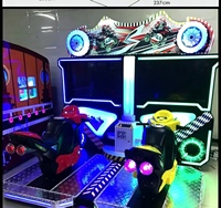 Simulateur de conduite de motos dynamique à double balancier pour 2 joueurs, à monnayeur, pour parcs d'attractions et centres commerciaux