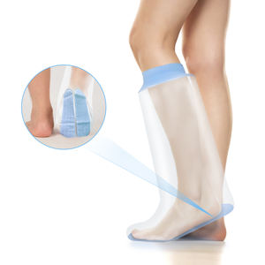 Fundas Protectoras para Yesos de Pierna, 100% Impermeables, de PVC, Reutilizables, Antideslizantes, para Ducha, para Adultos, Fundas Protectoras para Yesos de Media Bota - Product Image 2