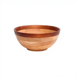 Bol à nourriture en bois de qualité supérieure, design classique, couleur marron, pour servir des collations et des fruits, au prix de gros - Product Image 1