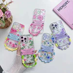 Casing ponsel motif bunga untuk iPhone 15 pro max 14 13 12 pro 11 penutup ponsel motif bunga aksesori untuk ponsel