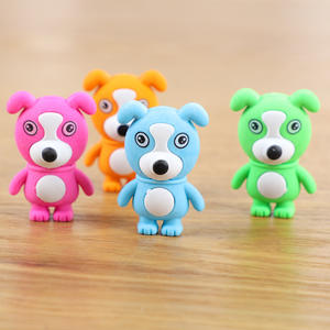 Custom Cute Animal Shape Eraser Dog 3D <b>Pencil</b> Eraser Promotional <b>School</b> Gift Mini Rubber Eraser - Product Image 2