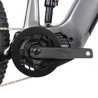 Bicicleta Eléctrica Premium de Montaña con Suspensión Completa, Cuadro de Carbono, Motor Central de 500W, Batería de 720Wh, 12 Velocidades, Ruedas 29er, 4 Pistones, 203mm, Largo Alcance