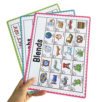 Maternelle Préscolaire Mur Master Charts Apprentissage Voyelles Affiches Digraphes Mélanges 10 Alphabet Phonics Affiches pour les enfants