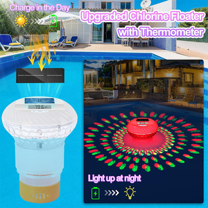 Thermomètre LCD solaire OEM ODM distributeur de chlore flottant chlorateur flottant tablettes de chlore <span class=keywords><strong>pour</strong></span> <span class=keywords><strong>piscine</strong></span> - Product Image 6