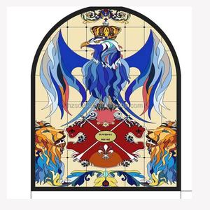 กระจกสีลายเทวดาขนาดใหญ่แบบกำหนดเองสำหรับตกแต่งหน้าต่างโบสถ์ โครงสร้างแข็งแรง ผลิตในจีน สำหรับตกแต่งประตูและผนัง - Product Image 3