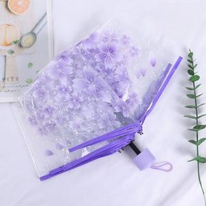 Parapluie transparent POE personnalisé avec logo OEM, parapluie pliant manuel transparent pour la pluie, idéal pour la vente en gros et les cadeaux - Product Image 3