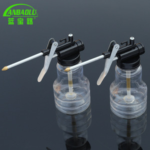Manual Oil Gun 250Ml Plastic Transparent With Brass Nozzle For Machine And Auto Repair - Product Image 2