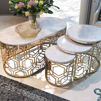 Table basse ronde en acier inoxydable de design italien moderne, produit d'usine personnalisé de haute qualité, prix moins cher, meubles de salon