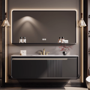 Mobile <span class=keywords><strong>Bagno</strong></span> Moderno Personalizzato di Tendenza con Lavabo a Parete, Unità Mobile Sospeso per <span class=keywords><strong>Bagno</strong></span> - Product Image 3