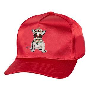 Cappello da Baseball imbottito in raso di alta qualità con rivestimento in seta con Logo tessuto personalizzato di fabbrica all'ingrosso - Product Image 6