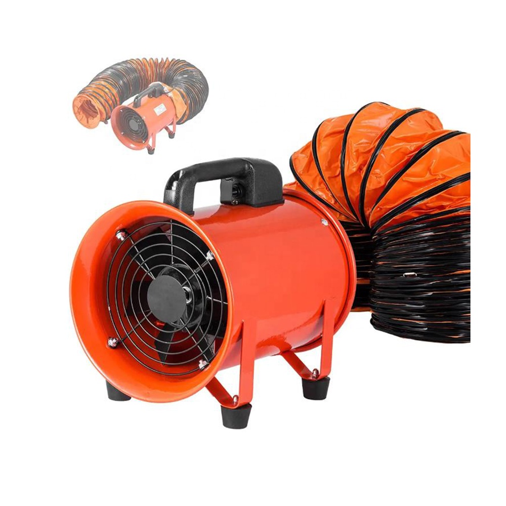 Airtechz 8 "12" 14 "16" 18 "20" 24 "inch công nghiệp máy vắt xách tay Fan Blower với 5m ống Hose thông gió