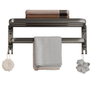 ชุดอุปกรณ์ห้องน้ำติดผนังเหล็ก 6 ชิ้น ดีไซน์ทันสมัย ชุดอุปกรณ์แขวนผ้าเช็ดตัวโลหะ สำหรับบ้านหรือโรงแรม - Product Image 6