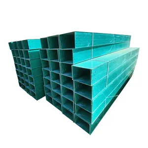 100*50 Glass Fiber Reinforced Plastics FRP Cable Tray For Power Fire Retard SMC Pultrusion Trough Ladder Composite Cable Tray