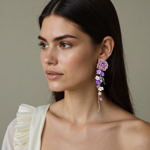 Pendientes Colgantes de Rosa de Flor Real Botánica de Moda Joyería para Fiesta Dulce de Vacaciones Boda Pendientes de Rosa Amarilla para Mujer - Product Image 2