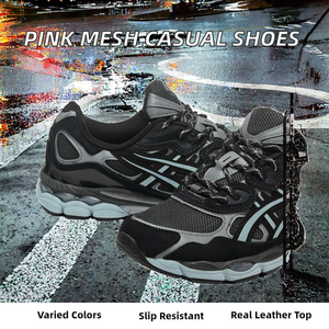 Zapatos Planos Casuales de Malla Rosa para Hombre y Mujer, Zapatos de Moda para Caminar al Aire Libre, Zapatos ASIC, Zapatos para Aumentar la Estatura - Product Image 2