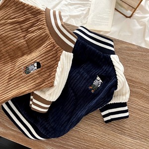 Vêtements pour chiens style Instagram, veste de baseball, tenues d'automne pour Teddy, panda, chiot miniature, tenues d'automne et d'hiver - Product Image 2