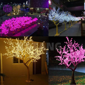 Árbol de Sakura LED para Exteriores con Flores de Cerezo Artificiales para Paisajes Públicos y Exhibiciones en Festivales - Product Image 3