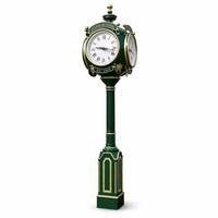 Reloj de Calle de Lujo Resistente a la Intemperie, Reloj de Pilar Vintage de 4 Caras para Jardín, Decoración de Plaza Municipal