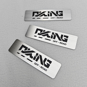Modern Stainless Steel Copper Metal Nameplate Silver Plated UV Printed Laser Engraved Etched Relief Label Screen Printed <strong>Iron</strong> - Product Image 3