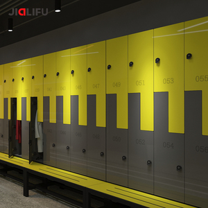 Jialifu personalizado impermeable cerradura Digital Z forma compacto laminado clientes casilleros con Banco para gimnasio - Product Image 2