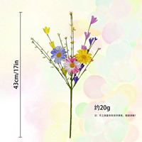 Fleurs artificielles décoratives faites à la main pour le printemps et l'été, bouquets de marguerites pour la maison, les fêtes et les mariages