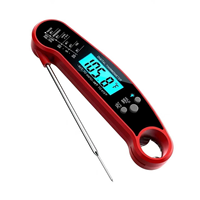 Termometer Daging Digital Bacaan Instan dengan Casing Plastik Tahan Air & Layar LCD untuk Memasak, Barbekyu, dan Penggunaan Dapur