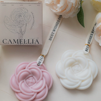 Tablette de cire parfumée à la camélia, sachet d'aromathérapie suspendu pour placard, voiture, décoration intérieure, pendentif parfumé, cadeau