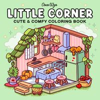 Little Comfy Days Cozy Friends Cute Spooky Cutie Fuzzy Hygee Stress Relief Coloring Book Paperback for Halloween Christmas