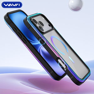 Étui de <span class=keywords><strong>téléphone</strong></span> magnétique coloré en polycarbonate résistant aux chocs VAWI B424 pour iPhone 15 16 17 Pro Max pour téléphones Android <span class=keywords><strong>Samsung</strong></span> S25 Ultra - Product Image 4