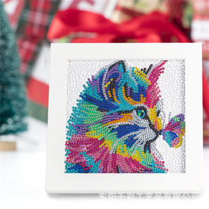 Niedliche Tier Baumwolle Diy Diamant Malerei Kit Diy Diamant Kunst für Kinder - Product Image 6