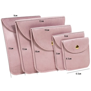 CSMD Fabricant Chinois En Gros Emballage Cosmétique Or Gaufrage Logo <span class=keywords><strong>Bouton</strong></span> Rose Bijoux Accessoires Pochettes pour Anneau - Product Image 2