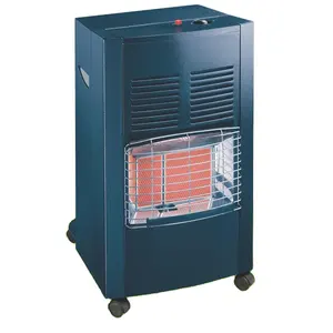 Free standing ceramic plate LPG room heaters CE certified portable mobile cabinet gas heater for indoor use