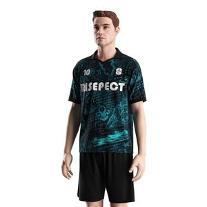 Camiseta Deportiva Versátil con Cuello Polo en V, Malla Transpirable, Secado Rápido y Diseño Personalizable para Apoyo en el Campo - Product Image 2