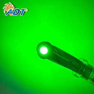 ADT แท่นใสแบบใส่ได้ T10 194 # ไฟ LED พินบอล 555 2Leds 5050SMD แบบสองหัว 6.3V  ชนิดยืดหยุ่น ไม่เกิดแสงสะท้อน สีเขียว - Product Image 2