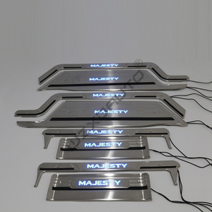 WZXD Car <b>Door</b> Sill Cover Plates LED <b>Light</b> Stainless Steel for MAJESTRY - Product Image 6