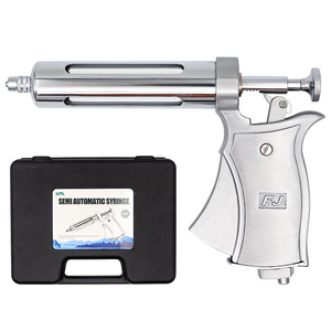 Jeringa Veterinaria Semiautomática de 50 ml, Ajustable Continuamente, para Ganado Vacuno, Porcino, Ovino y Aves de Corral - Product Image 1