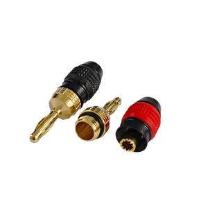 Conector banana chapado en oro de 4 mm, cable de altavoz de cobre chapado en oro, conector de altavoz tipo linterna, salida de fábrica - Product Image 1