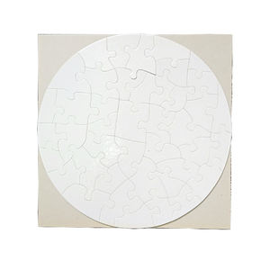 Teka-teki Jigsaw Puzzle Kosong Sublimasi Bentuk Bulat, Puzzle Jigsaw untuk Promosi/Hadiah Hari Valentine Yang Dapat Dicetak - Product Image 2