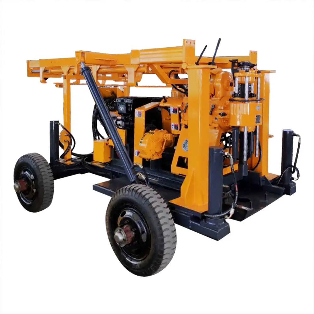 Ruote e trolley diesel impianto di perforazione macchina di acqua di perforazione rig camion prezzo in india