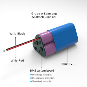リチウムイオンパック18650 3S LipoバッテリーINR18650 12V 11.1V 2200mahピラーライト用OEM工場 - Product Image 2
