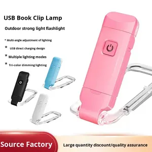 <span class=keywords><strong>Lampe</strong></span> de lecture à clip USB rechargeable - <span class=keywords><strong>Lampe</strong></span> de lecture LED protectrice pour les yeux, portable et pliable pour le lit, les voyages, les étudiants - Product Image 3