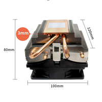 Pour AMD AM3 AM4 ordinateur de bureau radiateur boule ventilateur 4 fils régulation de vitesse grand Volume d'air Performance silencieuse pour 1155