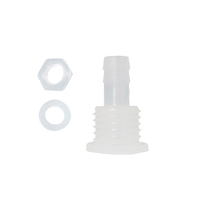 ข้อต่อพลาสติก M16 แบบครึ่งทะลุพร้อมน็อตและแหวนรองสำหรับติดตั้งแผง - Product Image 1