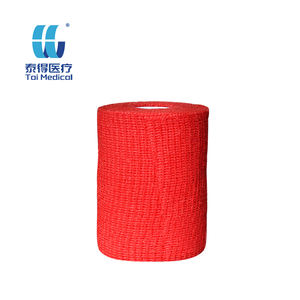 Vente en gros de pansement élastique personnalisé 6cm * 20m PBT pansement médical doux en coton pour les premiers soins pour application bras jambe main pied - Product Image 4